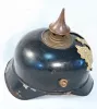 Prussian Ersatz Black Lacquered Metal Helmet Visuel 6